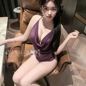 Сексуальное чистое желание воротник-стойка секс карман на животе нижнее белье перспектива искушение шнуровка большой размер свободная униформа one size fits all