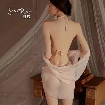 Сексуальный сетчатый костюм с вышивкой в стиле ретро, с карманом на животе, униформа сексуального танцора One size