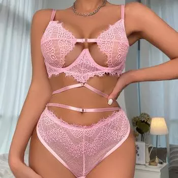 Сексуальная секс-пижама с открытыми бретельками, секс-костюм, женский, большого размера S