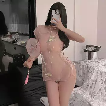 Сексуальное сексуальное ципао в стиле Республики Китай, страстное свободное чистое желание, костюм, постельное белье для мужа и жены average size