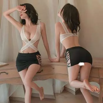 Сексуальный Сексуальный Стиль Крест Маленький Секретарь Ремни БДСМ Костюм Униформа Соблазнение Пара Страсть Принадлежности One size