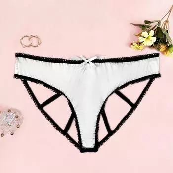 Сексуальное сексуальное нижнее белье Хэллоуин униформа дразнящая соблазнение открывающие ягодицы большой размер сексуальные трусики 1XL
