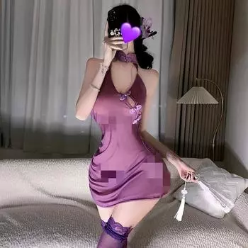 Сексуальный сексуальный стиль античный бабочка любовь цветок перспектива ципао открытая грудь сумка ремешок на руку набор average size [within 60kg]