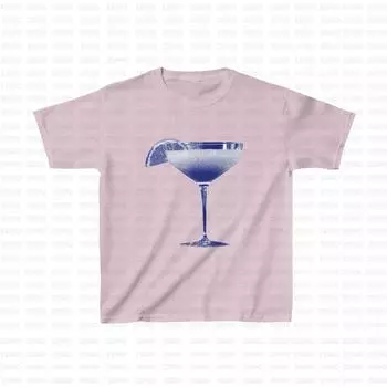 Sexy Short T-Shirt Fashion Sexy Tops Y2g Summer Printed Sexy Crop Top Short Short Sleeve T-shirt Pink S