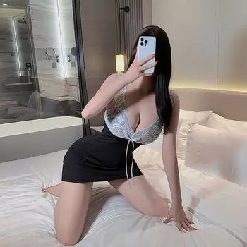 Сексуальное платье Spice Girl с V-образным вырезом, большой грудью, кружевной вставкой, короткой юбкой, завышенной талией, облегающее, А-силуэта, женский костюм average size 80-60kg