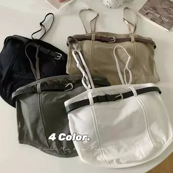 Sexy Spice Girls Small Fresh Small Suspender Vest Women s Inner Wear Summer Pure Desire Slim Skinny Short Top Wearing Trendy Outside One size [recommended 80-65kg]