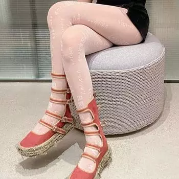 Sexy Summer Women Seamless Tights Women Stockings Letter Print Japanese Pantyhose