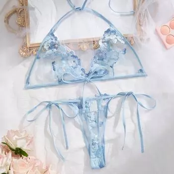 Сексуальный милый сет из трехточечных сетчатых трусиков S