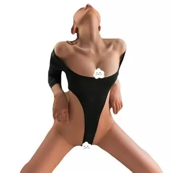 Сексуальное нижнее белье, горячая униформа, соблазн, полый костюм, открытый комбинезон, женский сексуальный цельный костюм из ледяного шелка average size [80-57.5kg]