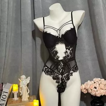 Sexy Underwear Onesie Women s Free Bra French Seduction Sexy Transparent Lace One Size