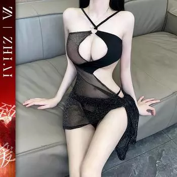 Сексуальное нижнее белье, сексуальная сетка, прозрачная одежда, без молока, страстный, намекающий на подвязки, кровать, быстрая атака, униформа average size [80-60kg]