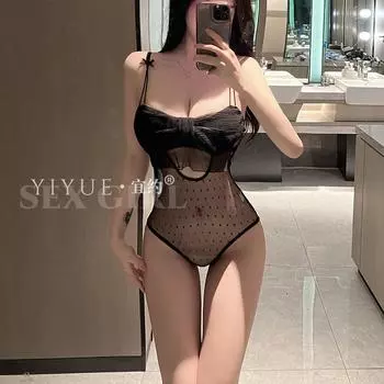 Сексуальное нижнее белье Сексуальный комбинезон Женская тонкая горячая сетчатая прозрачная открытая пижама Без униформы one size fits all