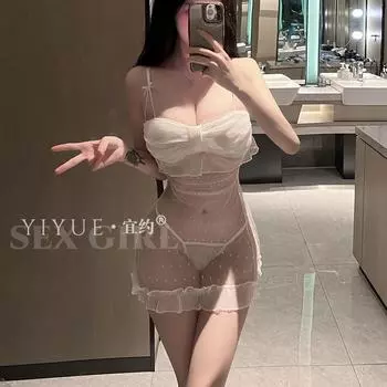 Сексуальное нижнее белье, сексуальная ночная сорочка на подвязках, тонкая сетчатая пряжа, немного жаркий просвечивающийся костюм, соблазнительная пижама one size fits all