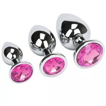 Sexyhot Анальная пробка Анальная пробка Анальные товары Анальное расширение Анальное развитие Тренировка по анальному развитию Нержавеющая сталь Унисекс Сумка для хранения для начинающих В комплекте