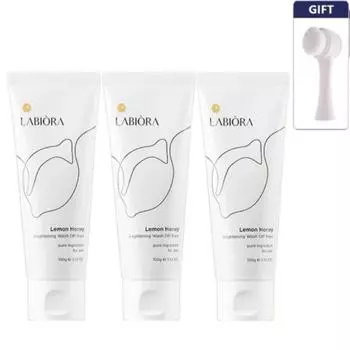 Сезон 2 Bae Jong-ok Lemon Honey Набор для умывания Raviora Lemon Honey 150 г + очищающая щетка, 3 шт., 1 шт.