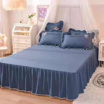 Сезонное универсальное покрывало, приятное для кожи, толстые простыни с хлопковой подкладкой, современный минималистичный противоскользящий защитный чехол 150x200cm