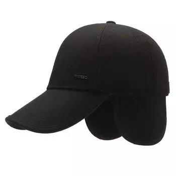 Сезонные мужские шапки для защиты ушей для людей среднего и пожилого возраста, флисовые утепленные повседневные бейсболки, ветрозащитные и морозостойкие кепки с козырьком Adjustable серый