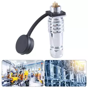 SF12 Металлический авиационный разъем SF1210 Комплект водонепроницаемых штекеров 2Pin на 9Pin Металлическая пара штекеров для фотооборудования 2