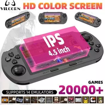 SF3000 портативная игровая консоль 4,5 дюйма карманный видеоплеер для PS1 GBA SFC 64G 20000 ретро игры подарок