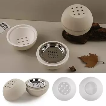 Сферическая ароматерапевтическая горелка силиконовая форма для самостоятельного изготовления цементно-гипсовой коробки для хранения, смоляной банки для свечей, украшения дома, стола