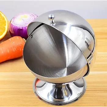 Сферическая сахарница из нержавеющей стали, банка для бутылок с приправами
