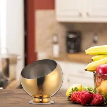 Сферическая сахарница из нержавеющей стали, контейнер для приправ, миска с косым горлом для