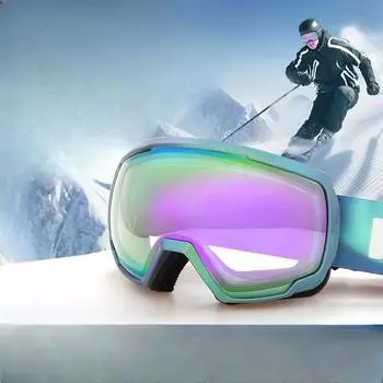 Сферические лыжные очки Двойные противозапотевающие лыжные очки для взрослых Гуанчжоу, оснащенные зимними очками Спортивные очки для улицы.