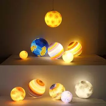 Сферический светильник в стиле минимализма «Планета» в скандинавском стиле, подвесное освещение для выставок в вестибюле, светодиодный подвесной светильник для кафе и ресторанов, декор для дома Dia 20cm