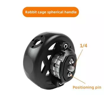 Сфероидальная ручка для камеры, левая/правая боковая ручка, ручка из алюминиевого сплава с ARRI чёрный