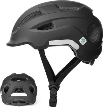 SG Certified Bicycle SG Mark Impact Adjustable Size 12 Highly Suitable for and Women Helmet, Certified, Resistant, Lightweight, 54-60cm, Vents,