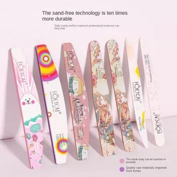 Сглаживающие щеточки для ногтей Инструменты для ухода за ногтями Педикюр Маникюр Мультяшные пилочки для ногтей Шлифовка ногтей Пилочки для ногтей D1