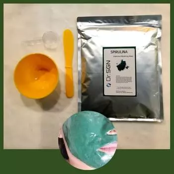 [SGN Bio] Spirulina Rubber Pack Dr.SGN Spirulina Intensive Modeling Once Beauty Mall, 1 шт.