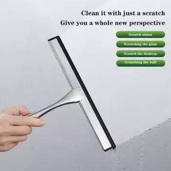 Сгон для душа, скребок для душа с крючками, универсальный скребок для душа из нержавеющей стали для стеклянных дверей, окон, автомобильных стекол