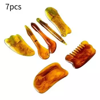 Sha Scraping Gua Massage Tool Seven Piece Set Beauty Skin Physical Health Care