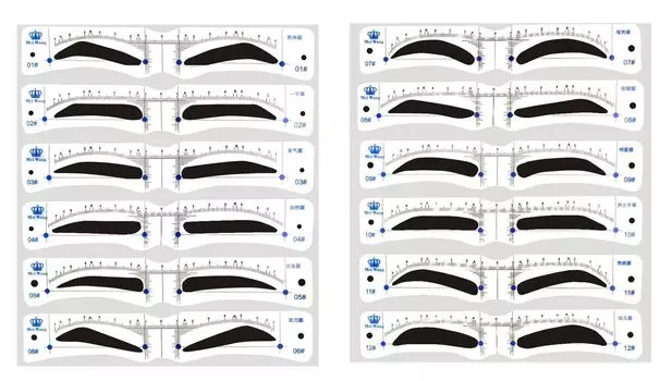 Шаблон бровей Hoperlo, трафарет для бровей с ремешком, инструмент для макияжа бровей для женщин и мужчин, руководство по форме бровей, популярное для начинающих, косметические инструменты
