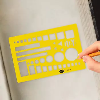 Шаблон чертежа, шаблон измерения масштаба для архитектурно-проектного бюро