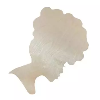 Шаблон деревянного венка ко Дню матери в форме силуэта головы своими руками для домашнего декора