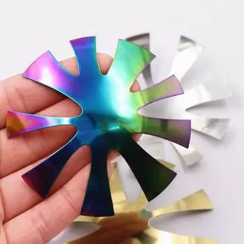 Шаблон для красоты ногтей, нерегулярная модель пластины для французского ногтя из нержавеющей стали «сделай сам», модель французской пластины для ногтей