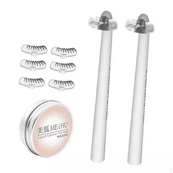 Шаблон для ленивых ресниц своими руками, оттиски, штампы, инструмент для начинающих, штамп white