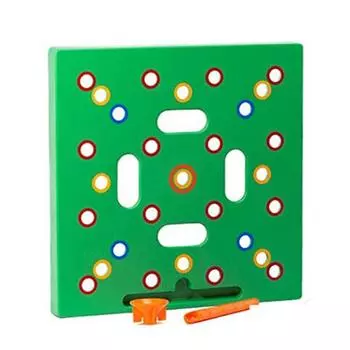 Шаблон для посадки семян Yousheng, инструмент для разметки семян с цветовой кодировкой, многоразовый садовый диббер с ложкой для семян для точной посадки зелёный