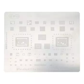 Шаблон для реболлинга из нержавеющей стали Компактный трафарет BGA для реболлинга для IOS 14 14 Plus 14 Pro