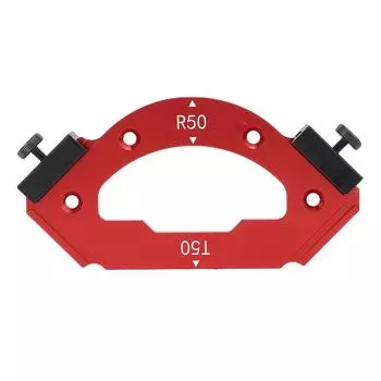 Шаблон для углового фрезера R50 T50 из алюминиевого сплава, внутренний и внешний круглый угловой радиусный шаблон для деревообработки