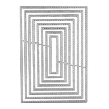 Шаблон для высечки из углеродистой стали, прямоугольная форма для резьбы по швейной нитке