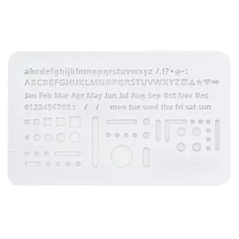 Шаблон доски-ластика Luddite ТЕХНИЧЕСКАЯ ПЛАСТИНА-ЛАСТИК Белый LDTI-TEP-15 белый