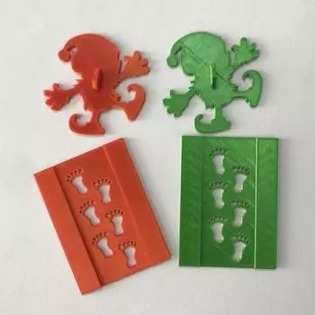 Шаблон гнома Yousheng, рождественский пластиковый трафарет для отпечатков ног, шаблоны силуэтов эльфа для праздничного оформления оконных стеклянных стен темно-оранжевого