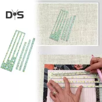 Шаблон кармана на молнии, акриловые шаблоны для измерения молнии, шаблон для изготовления молнии с лимонным принтом для 7-дюймовых, 8-дюймовых, 9-дюймовых молний, поделки для шитья сумок и кошельков 1pc