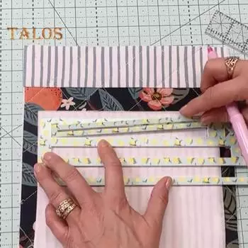 Шаблон кармана на молнии, акриловые шаблоны для измерения молнии, шаблон для изготовления молнии с лимонным принтом для 7-дюймовых, 8-дюймовых, 9-дюймовых молний, поделки для шитья сумок и кошельков 1pc