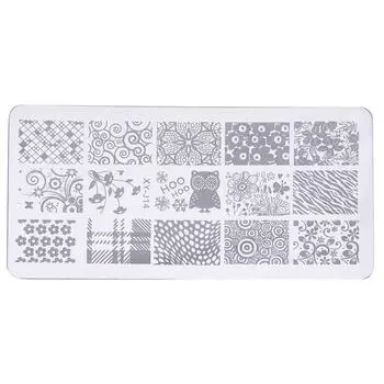 Шаблон маникюра с изображением тарелок своими руками