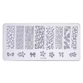 Шаблон маникюра с изображением тарелок своими руками