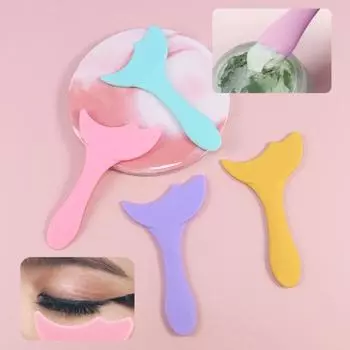 Шаблон подходит для контура глаз, без грязных рук, изогнутый дизайн, тени для век, подводка для глаз 4pcs